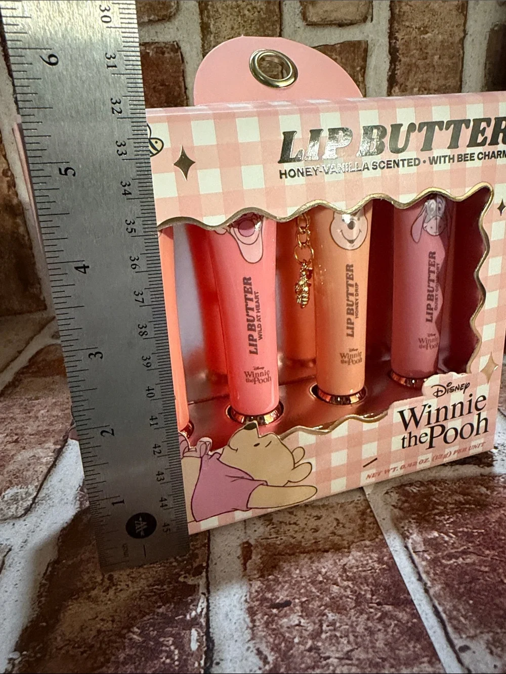 Disney Winnie the Pooh Lip Butter Set - Pink and Gold